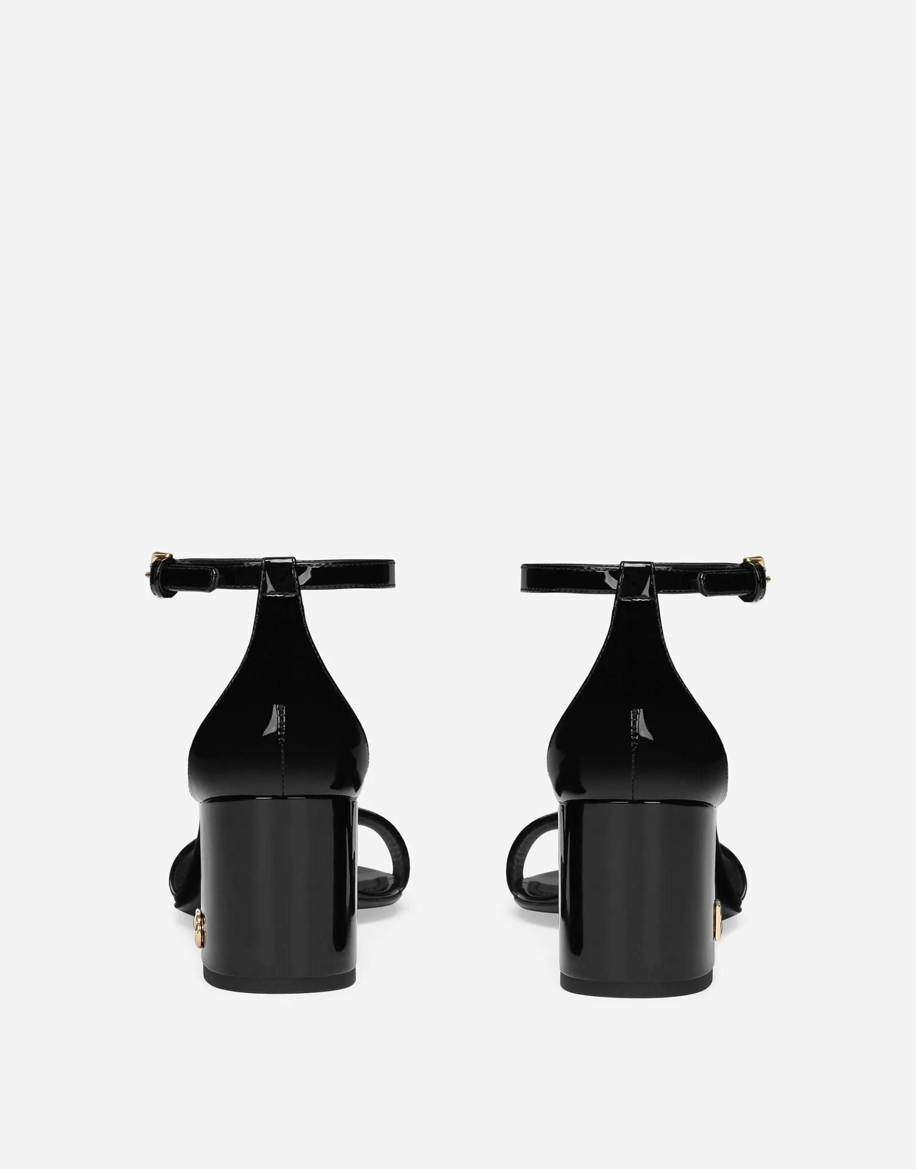 Patent leather sandals