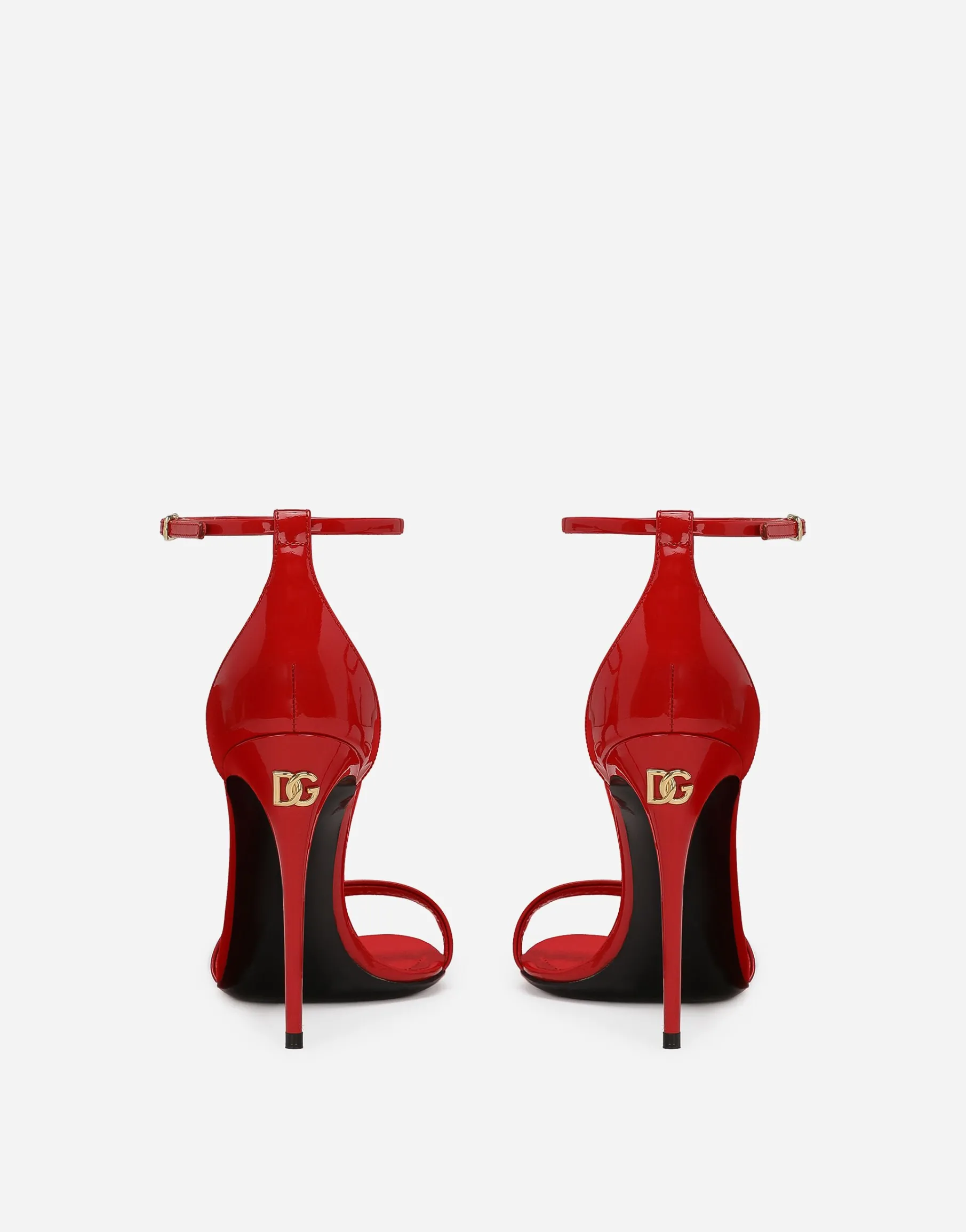 Patent leather sandals