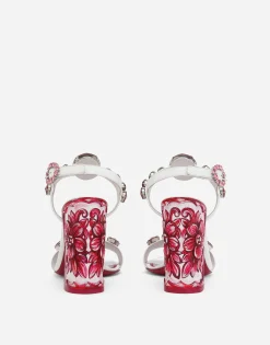 Patent leather sandals