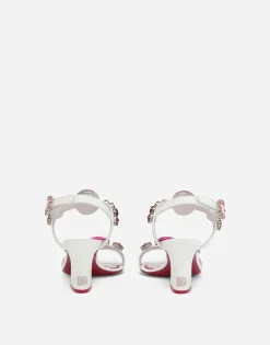 Patent leather sandals