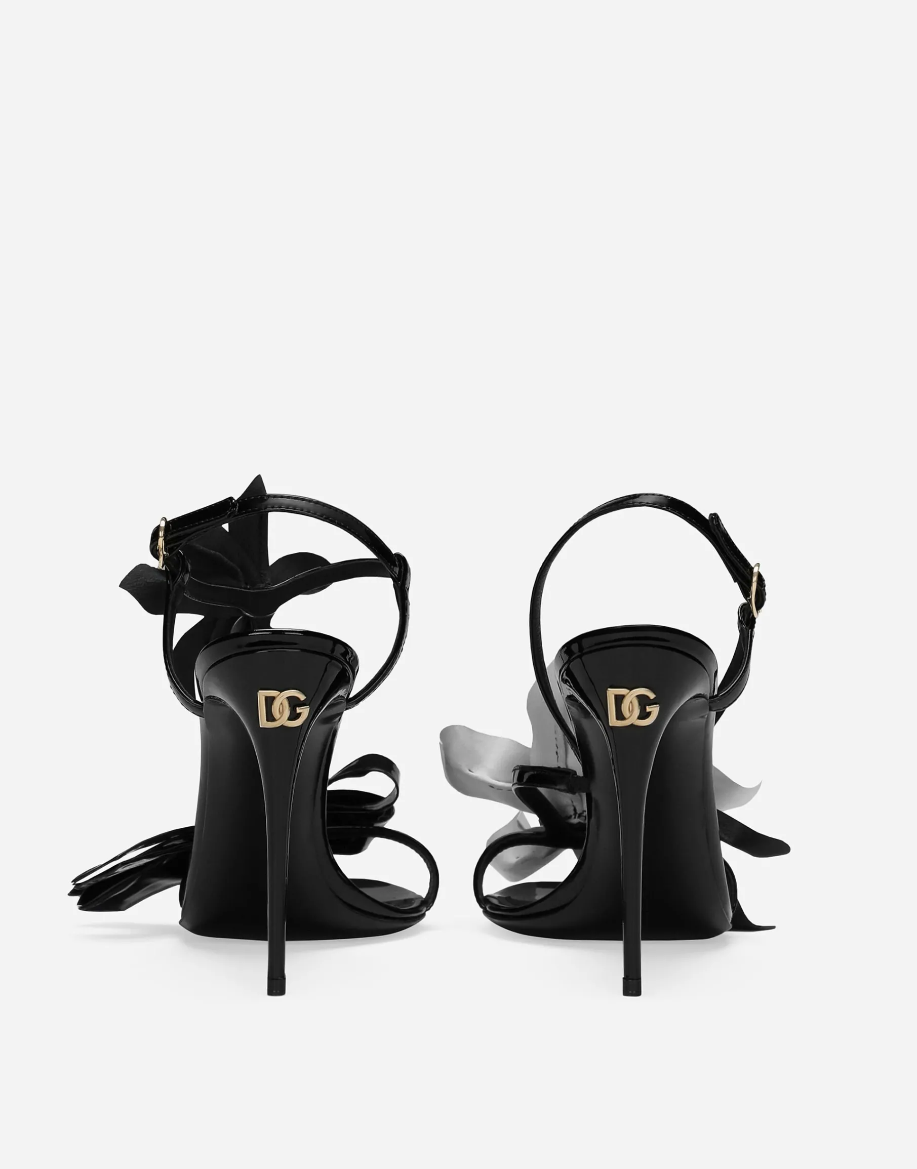 Patent leather sandals
