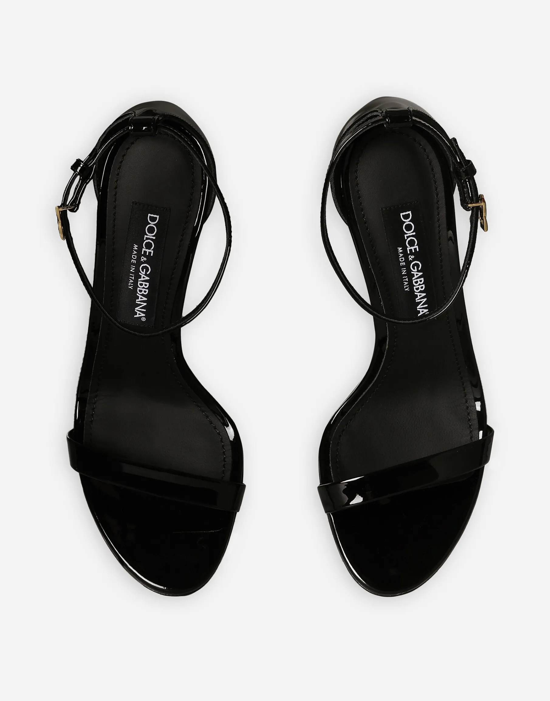 Patent leather sandals