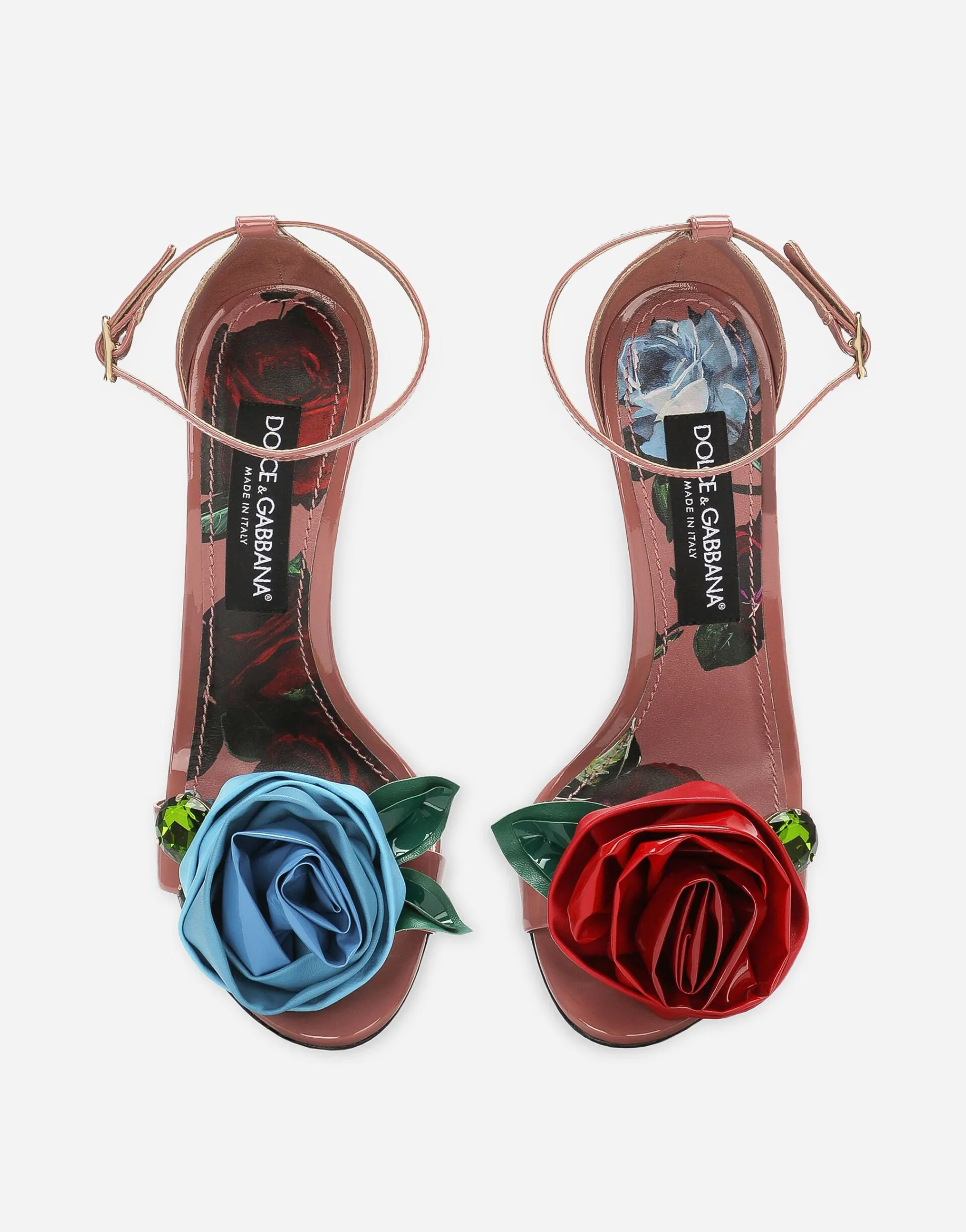 Patent leather sandals