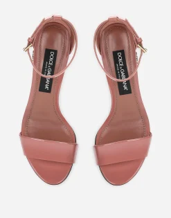 Patent leather sandals