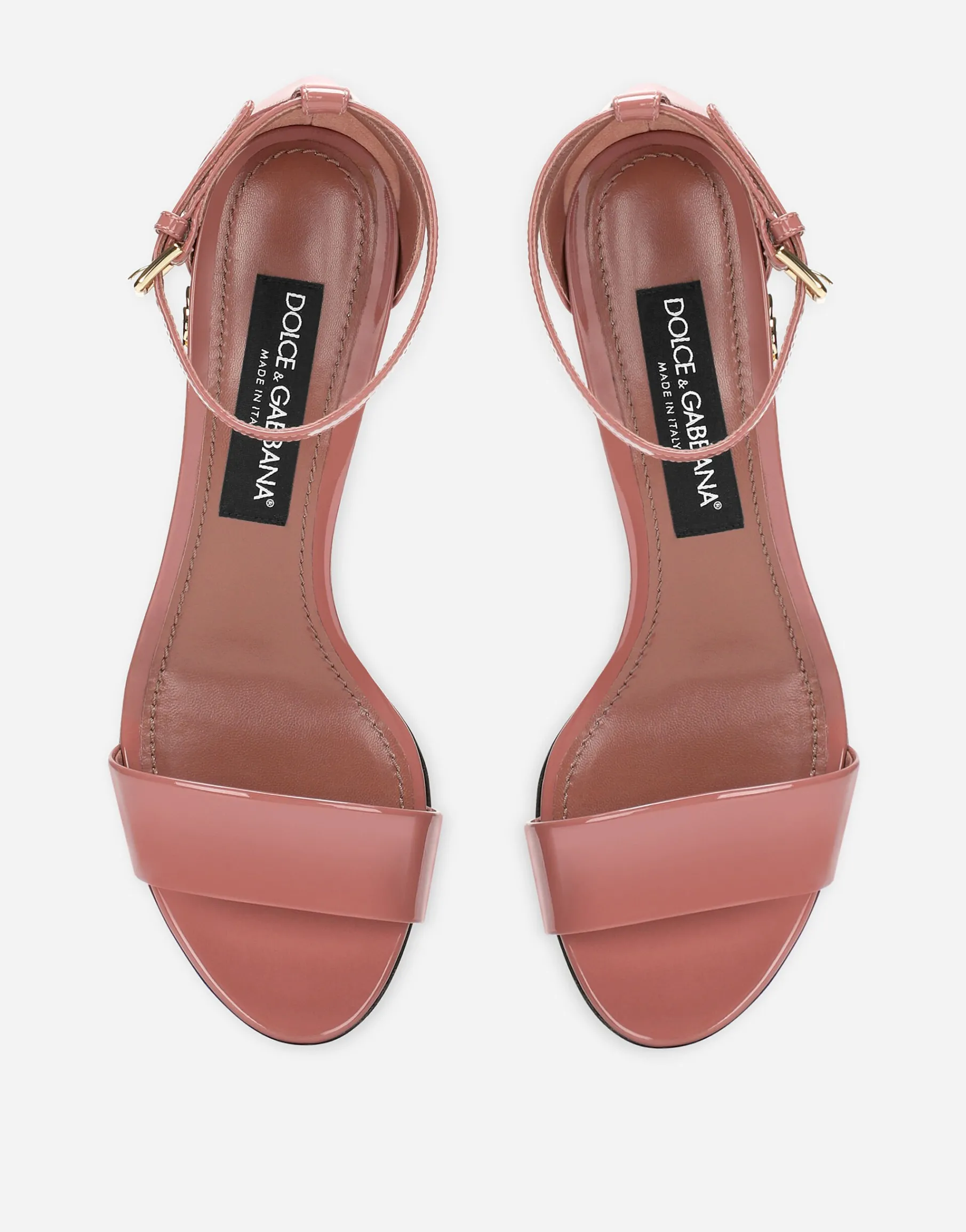 Patent leather sandals