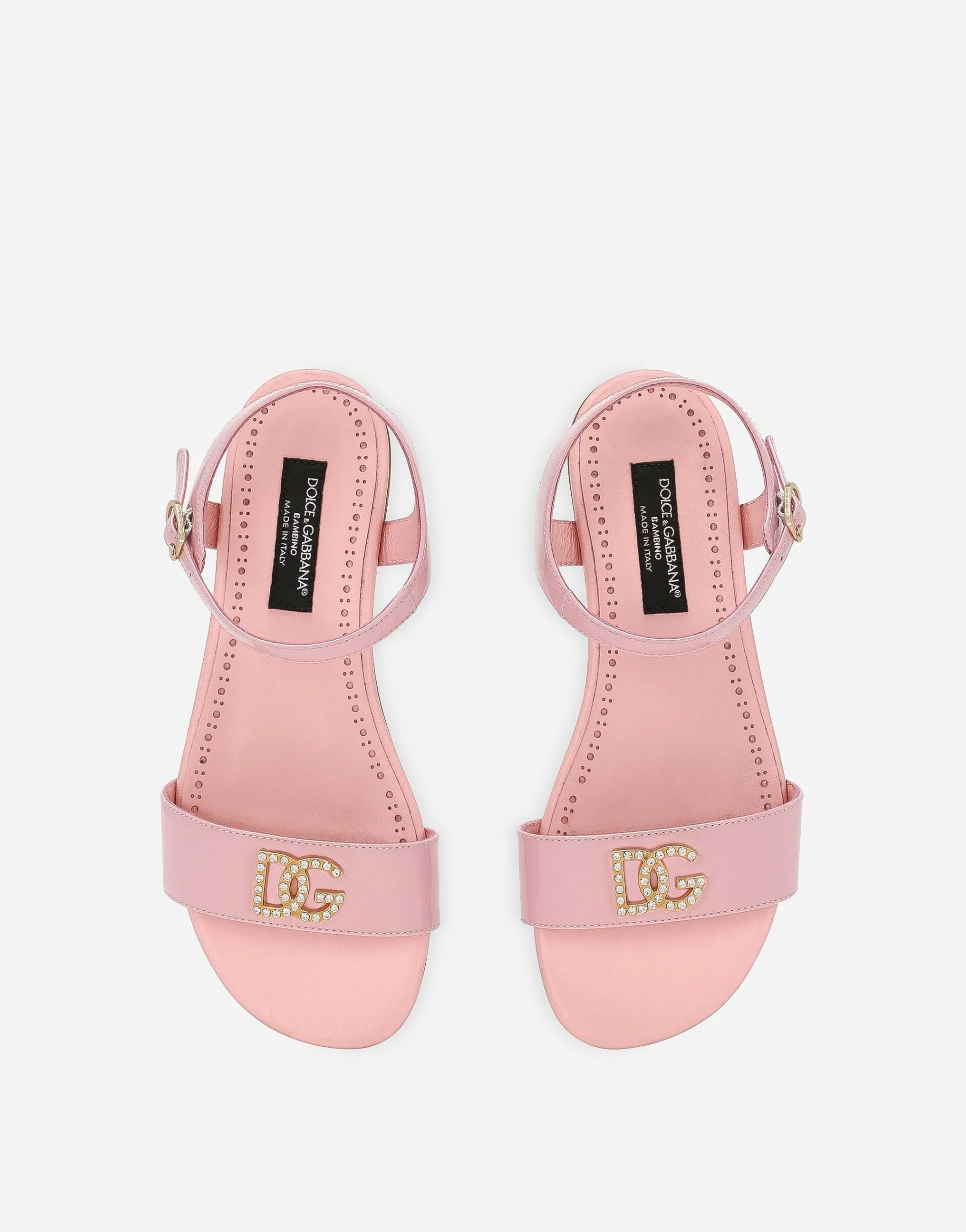Patent leather sandals