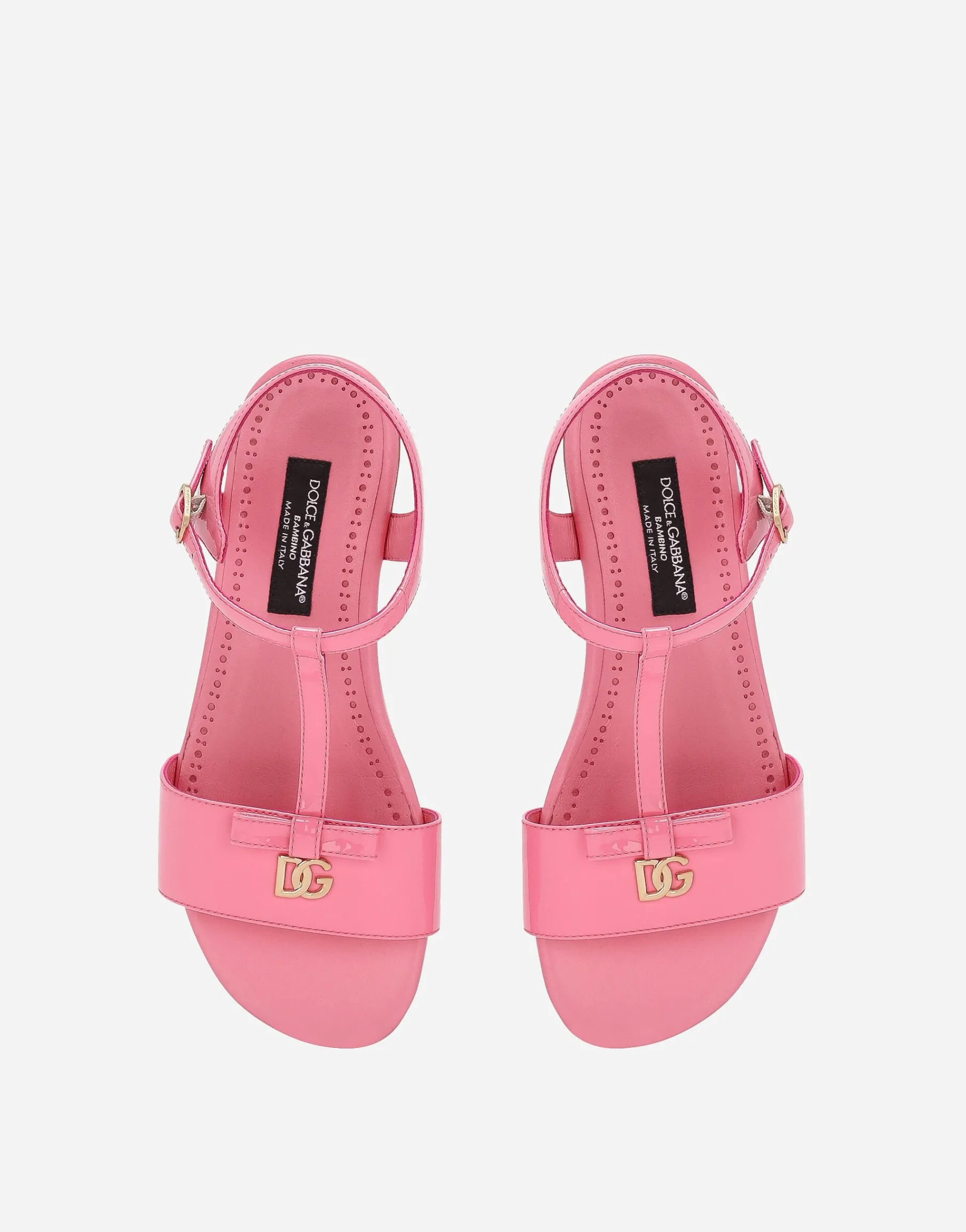 Patent leather sandals