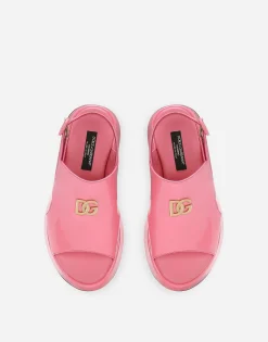 Patent leather sandals