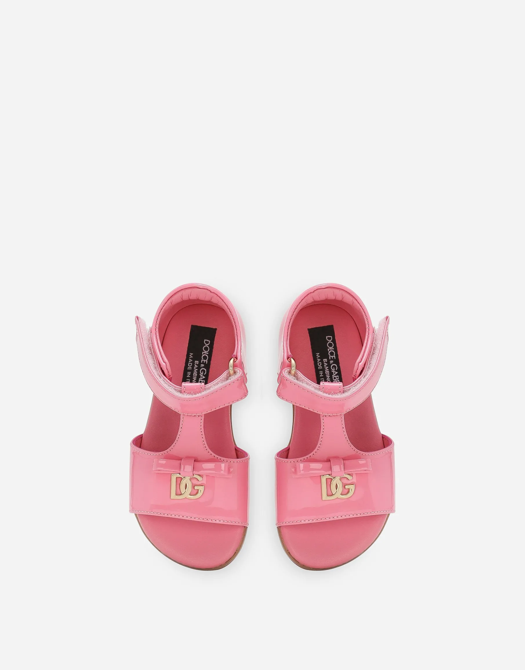 Patent leather sandals