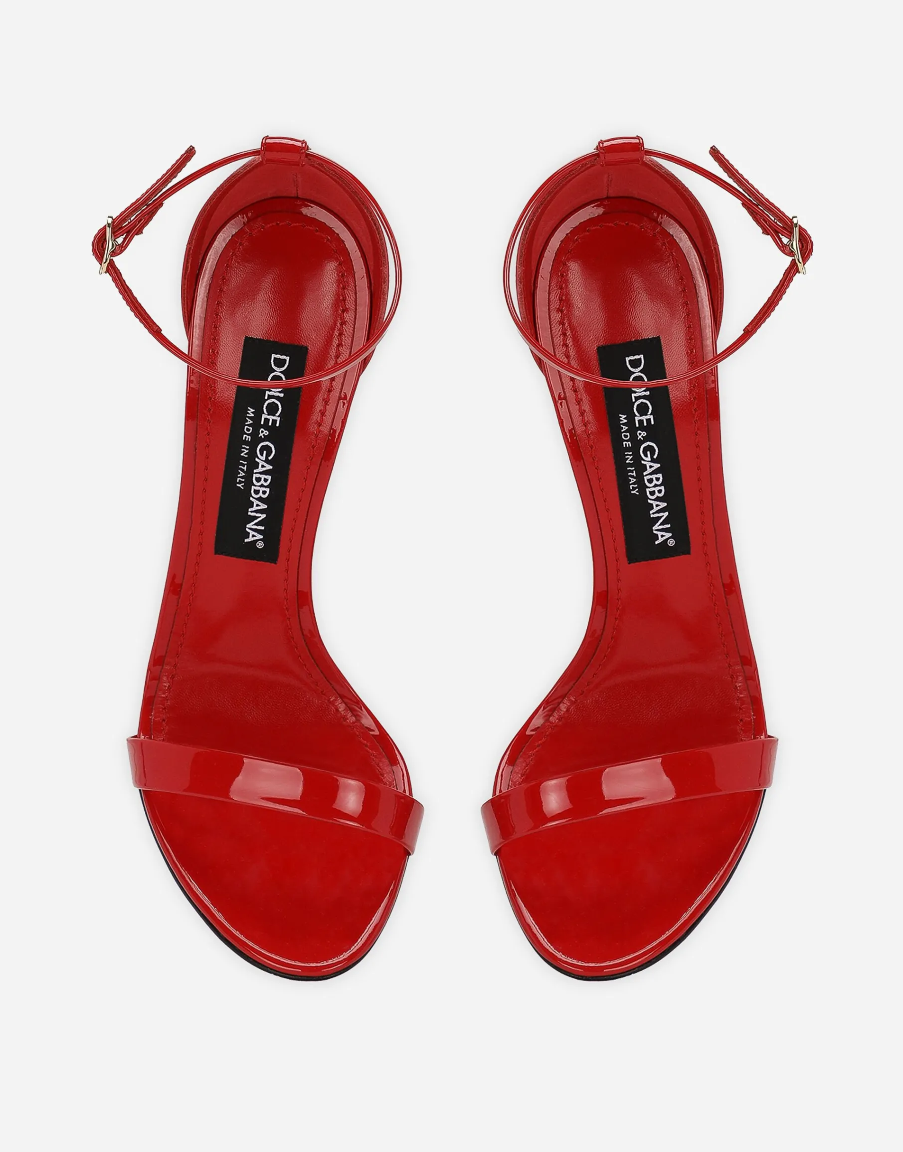 Patent leather sandals