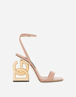 Patent leather sandals with 3.5 heel