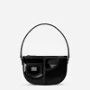 Patent leather shoulder bag