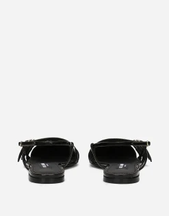 Patent leather slingbacks
