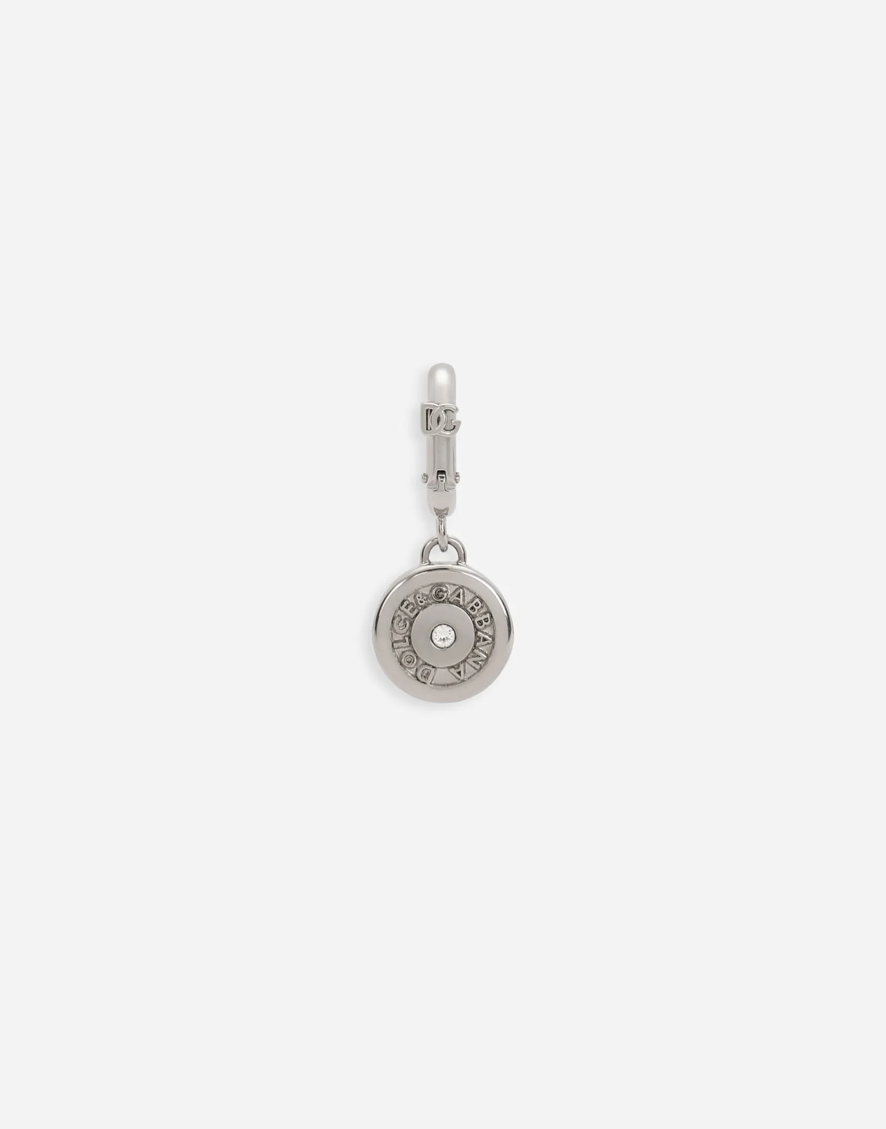 Pendant with rhinestone-detailed clasp