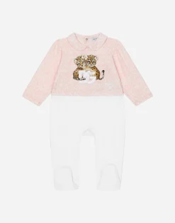3-piece gift set in jersey with all-over logo print