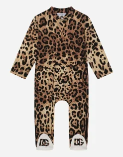 3-piece gift set in leopard-print jersey