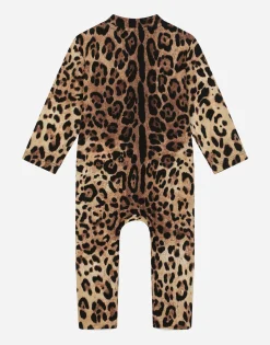 3-piece gift set in leopard-print jersey