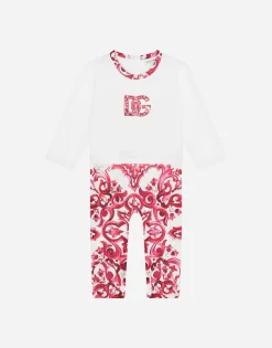 3-piece gift set in majolica-print jersey