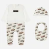 3-piece gift set in printed jersey