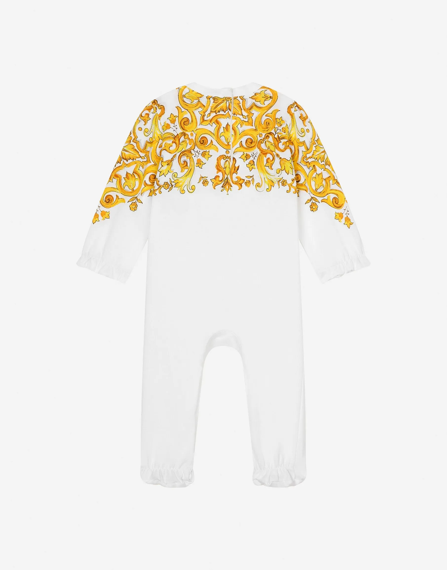 3-piece gift set in yellow majolica-print jersey