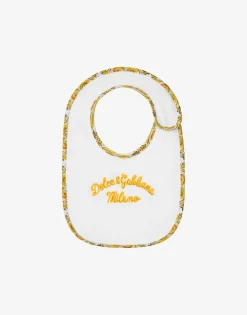 3-piece gift set in yellow majolica-print jersey