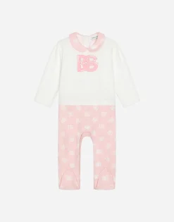3-piece jersey gift set with all-over logo print