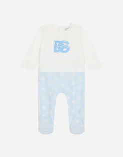 3-piece jersey gift set with all-over logo print