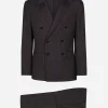 Pinstripe double-breasted Martini-fit suit