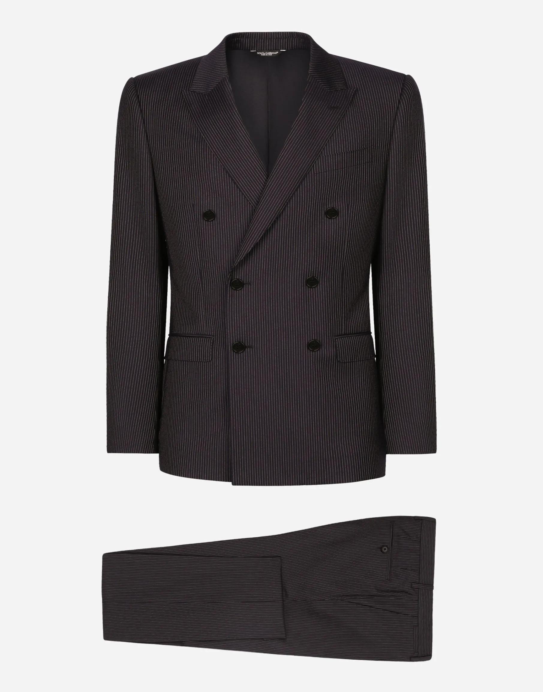 Pinstripe double-breasted Martini-fit suit