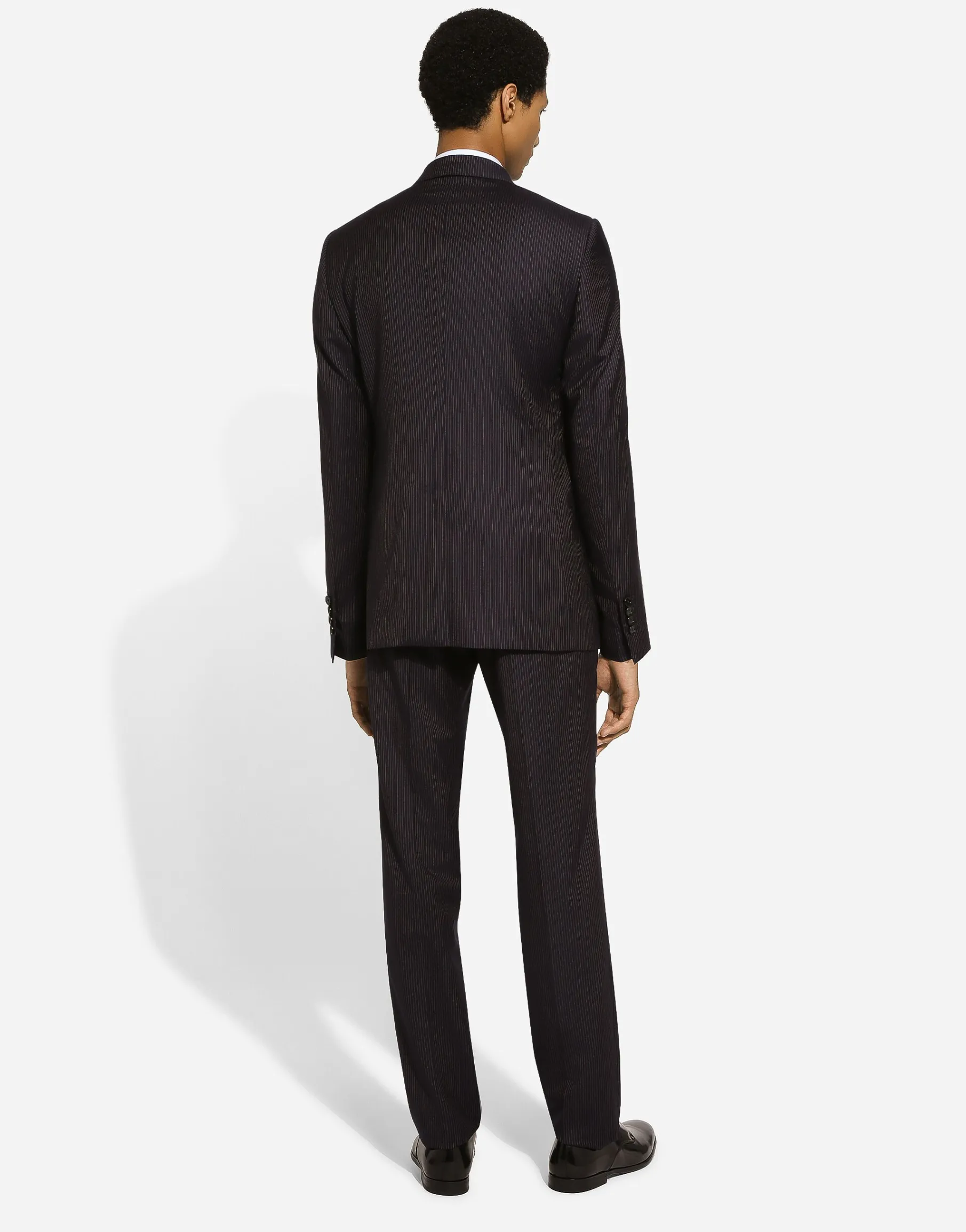 Pinstripe double-breasted Martini-fit suit