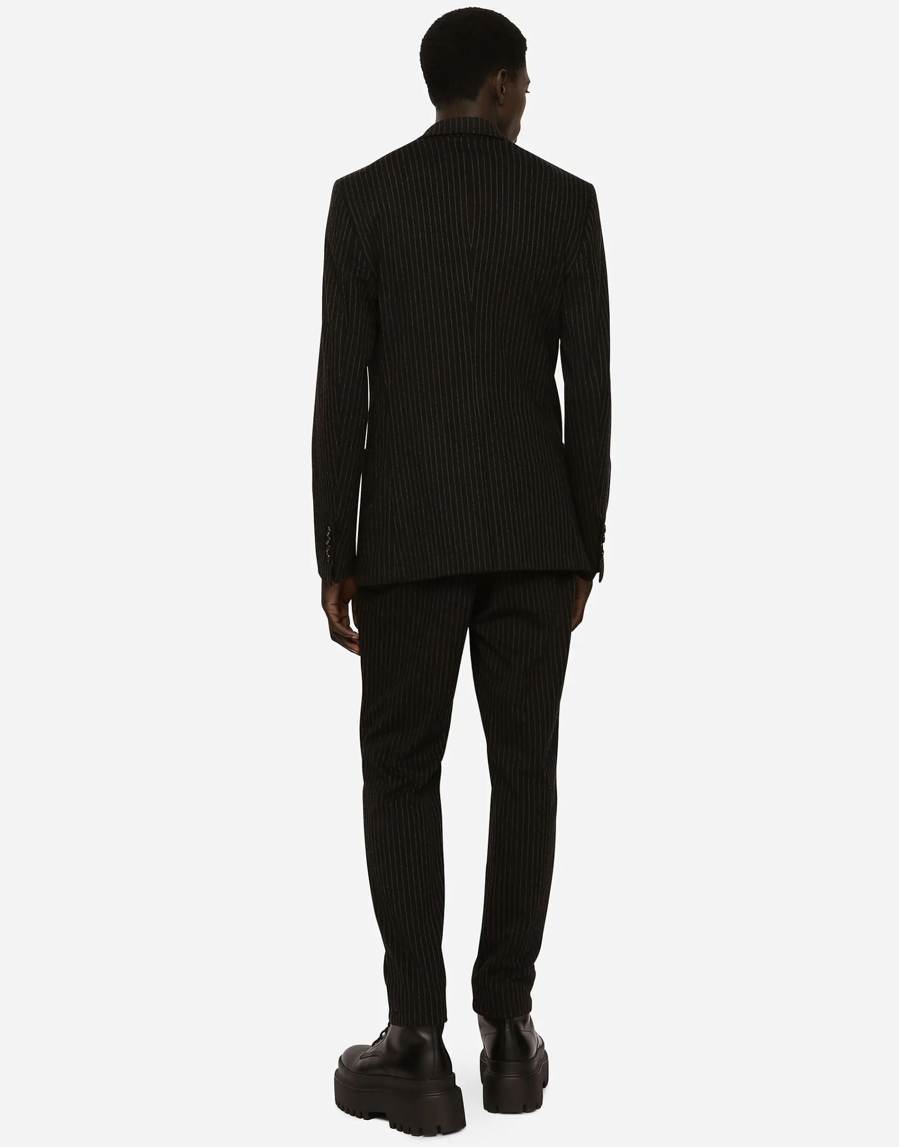 Pinstripe jersey jogging pants with DG patch