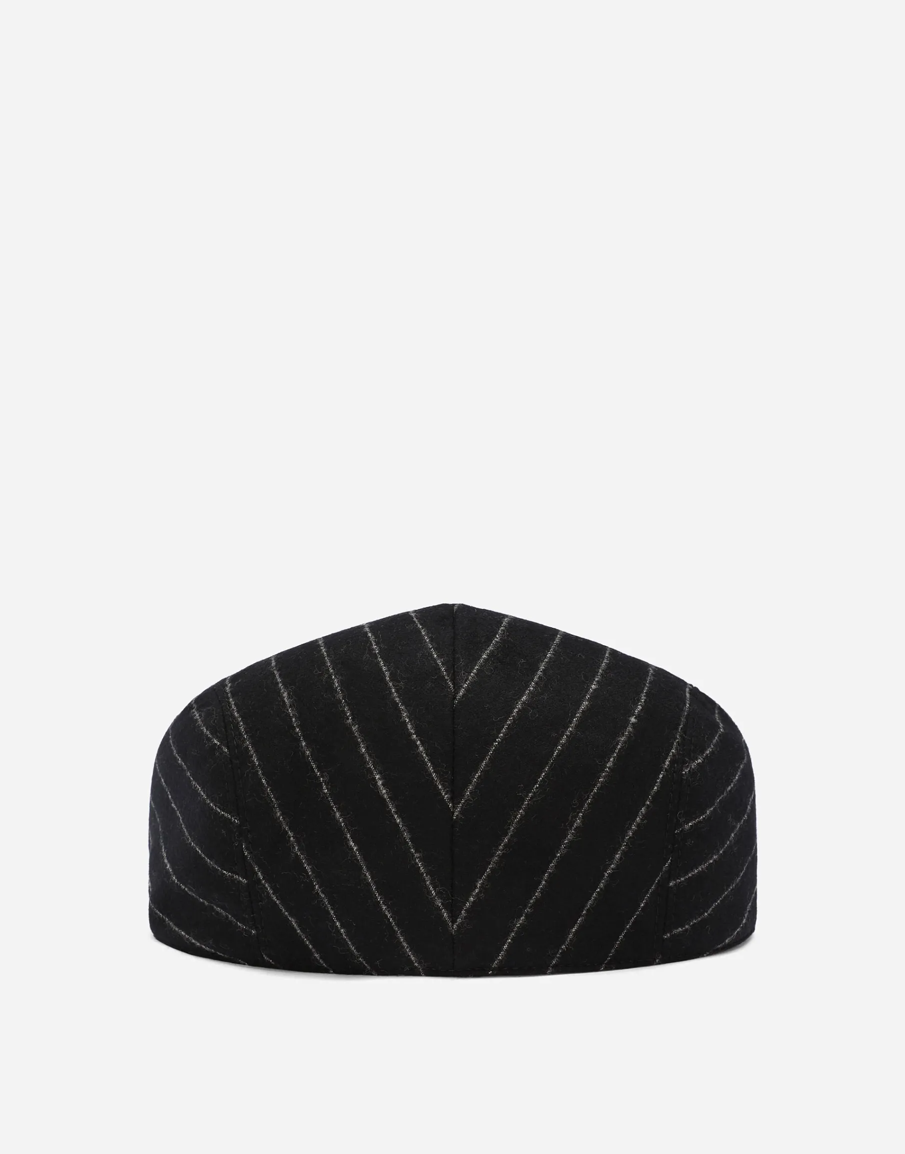 Pinstripe wool flat cap