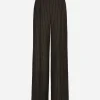 Pinstripe wool palazzo pants