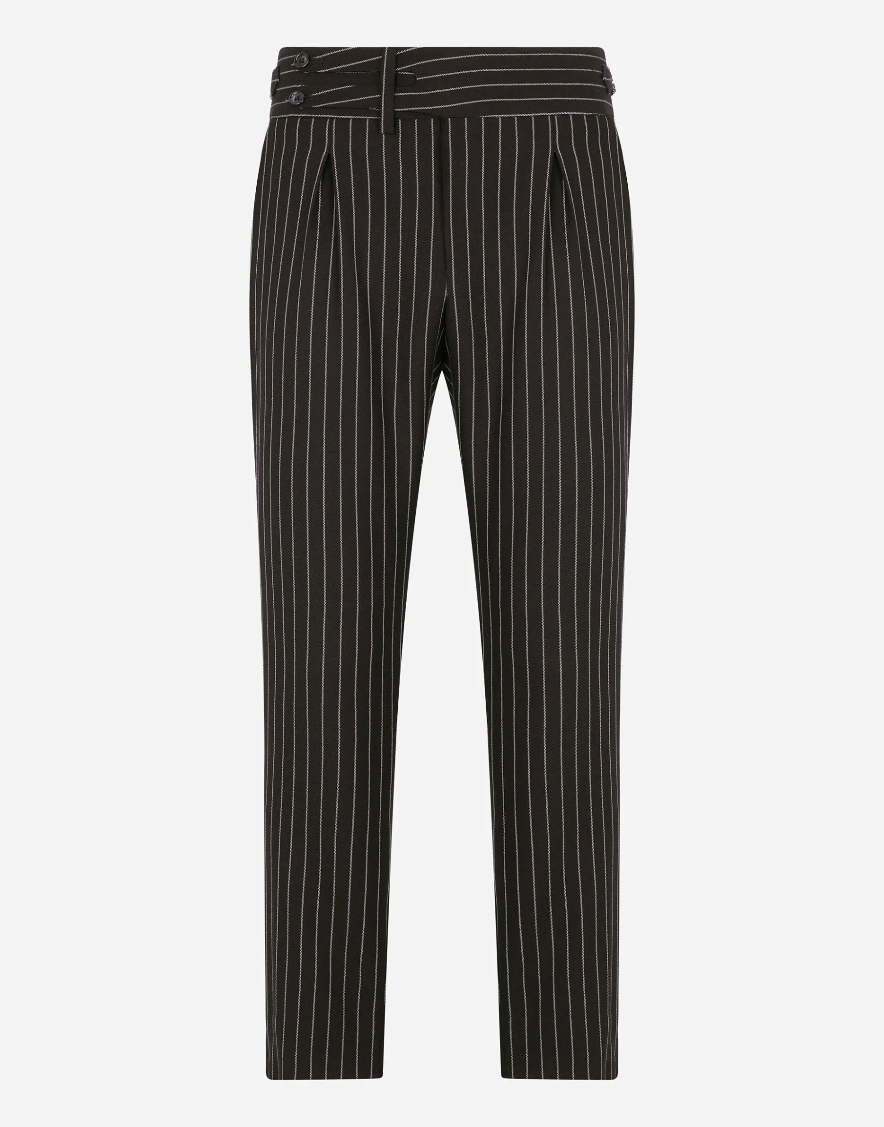 Pinstripe wool pants