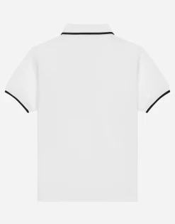 Piqué polo-shirt with DG logo embroidery