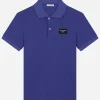 Piqué polo-shirt with logo tag