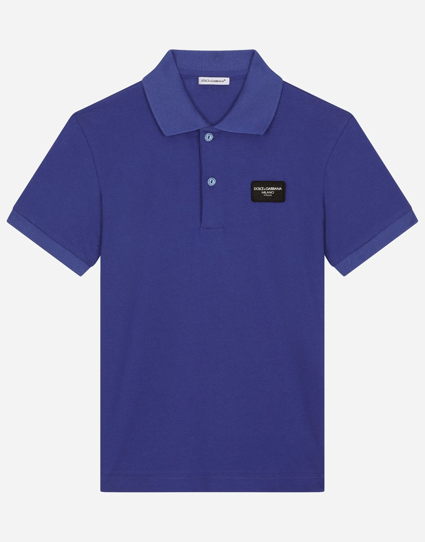 Piqué polo-shirt with logo tag