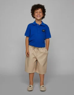 Piqué polo-shirt with logo tag