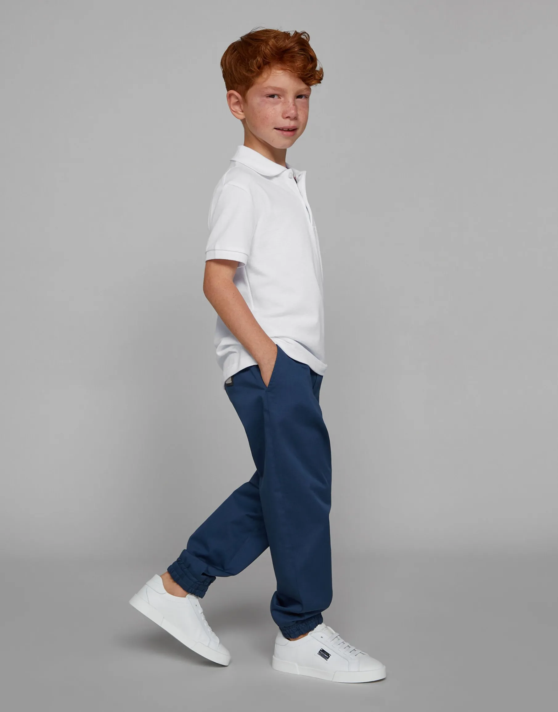 Piqué polo-shirt with logo tag