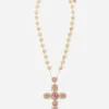 Pizzo necklace in yellow 18kt gold with pink tourmalines