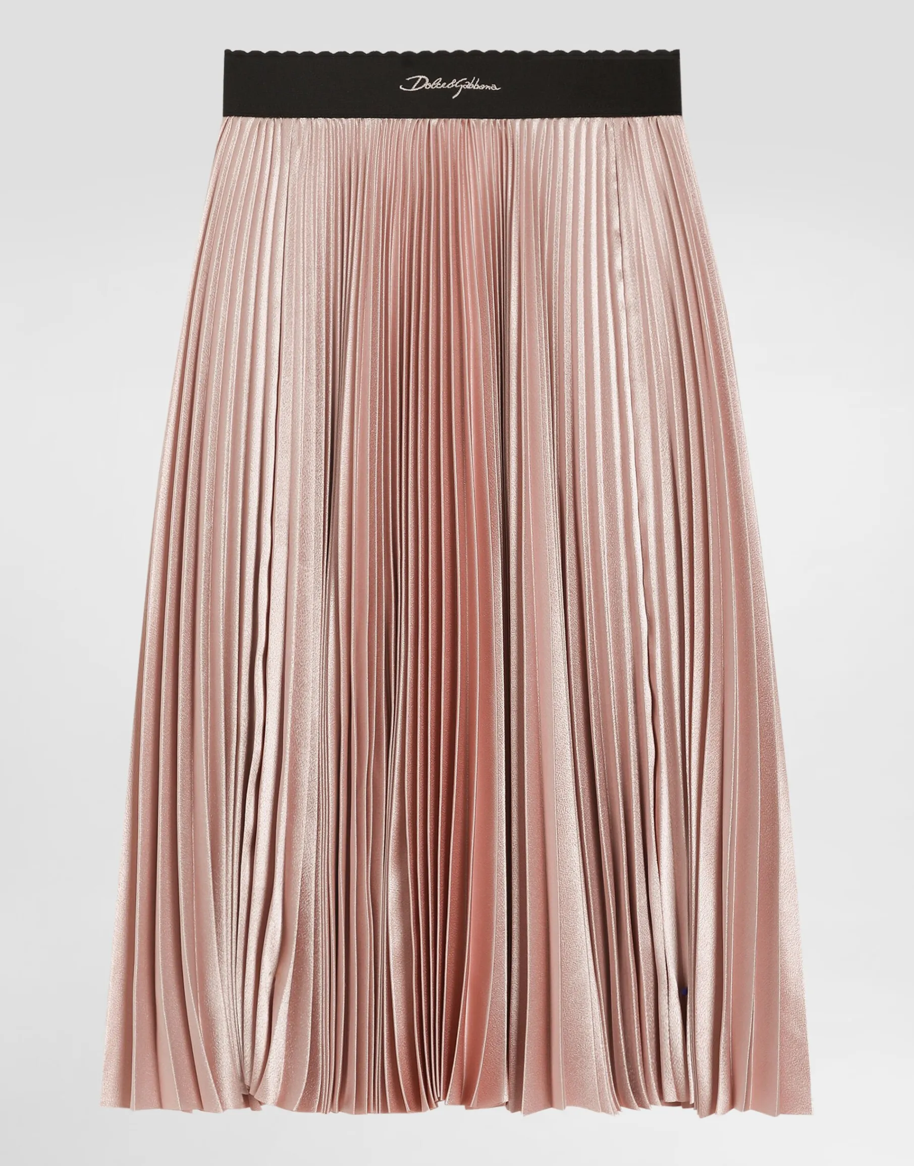 Pleated skirt with Dolce&Gabbana logo