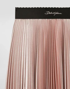Pleated skirt with Dolce&Gabbana logo