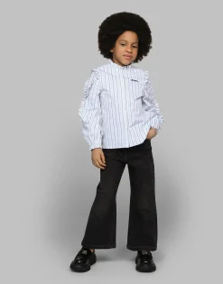 5-pocket denim jeans with branded tag