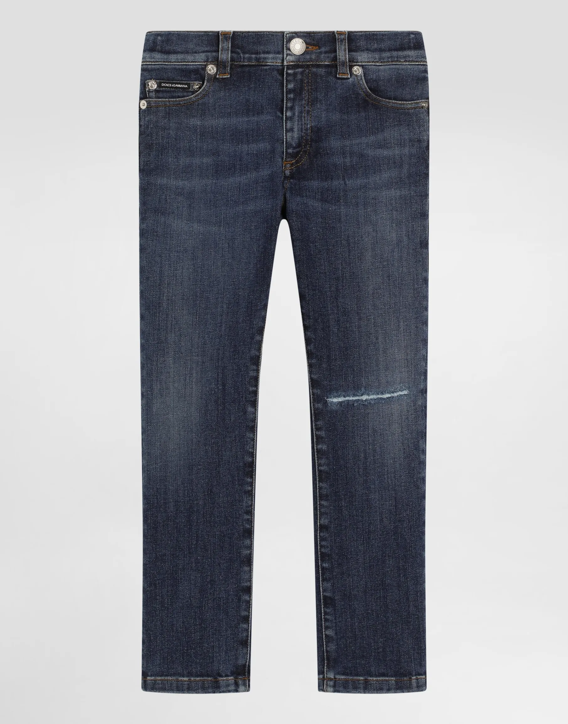 5-pocket denim jeans with DG logo