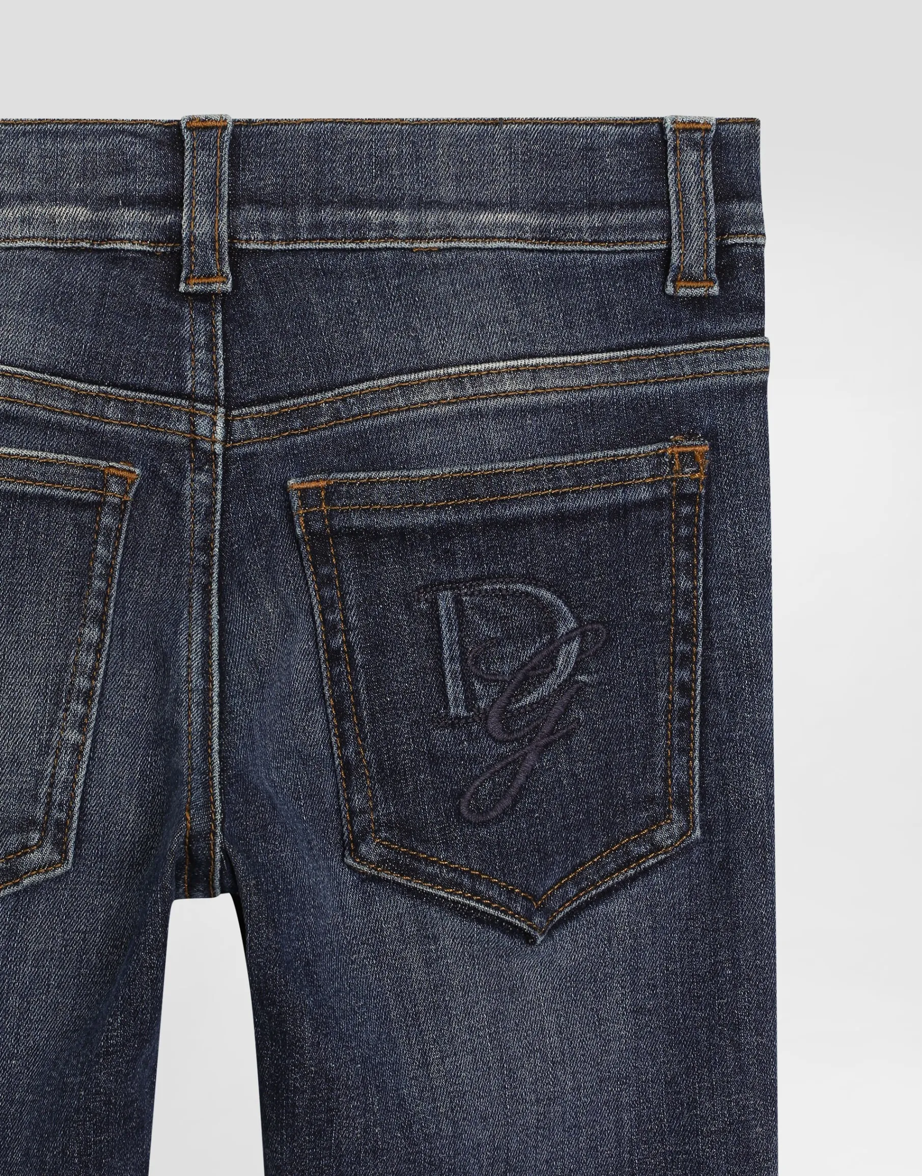 5-pocket denim jeans with DG logo