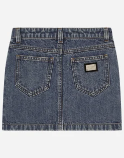 5-pocket denim miniskirt