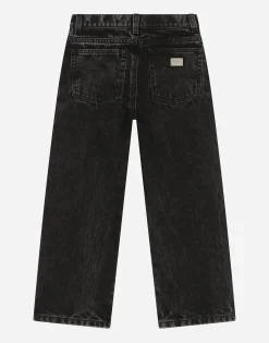 5-pocket jeans with silk twill interior