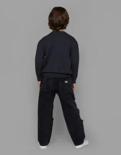 5-pocket jeans with silk twill interior