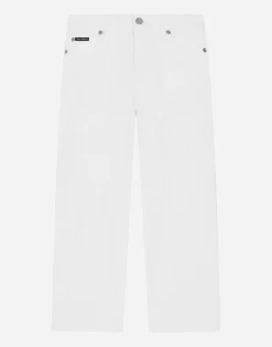 5-pocket ripped denim jeans