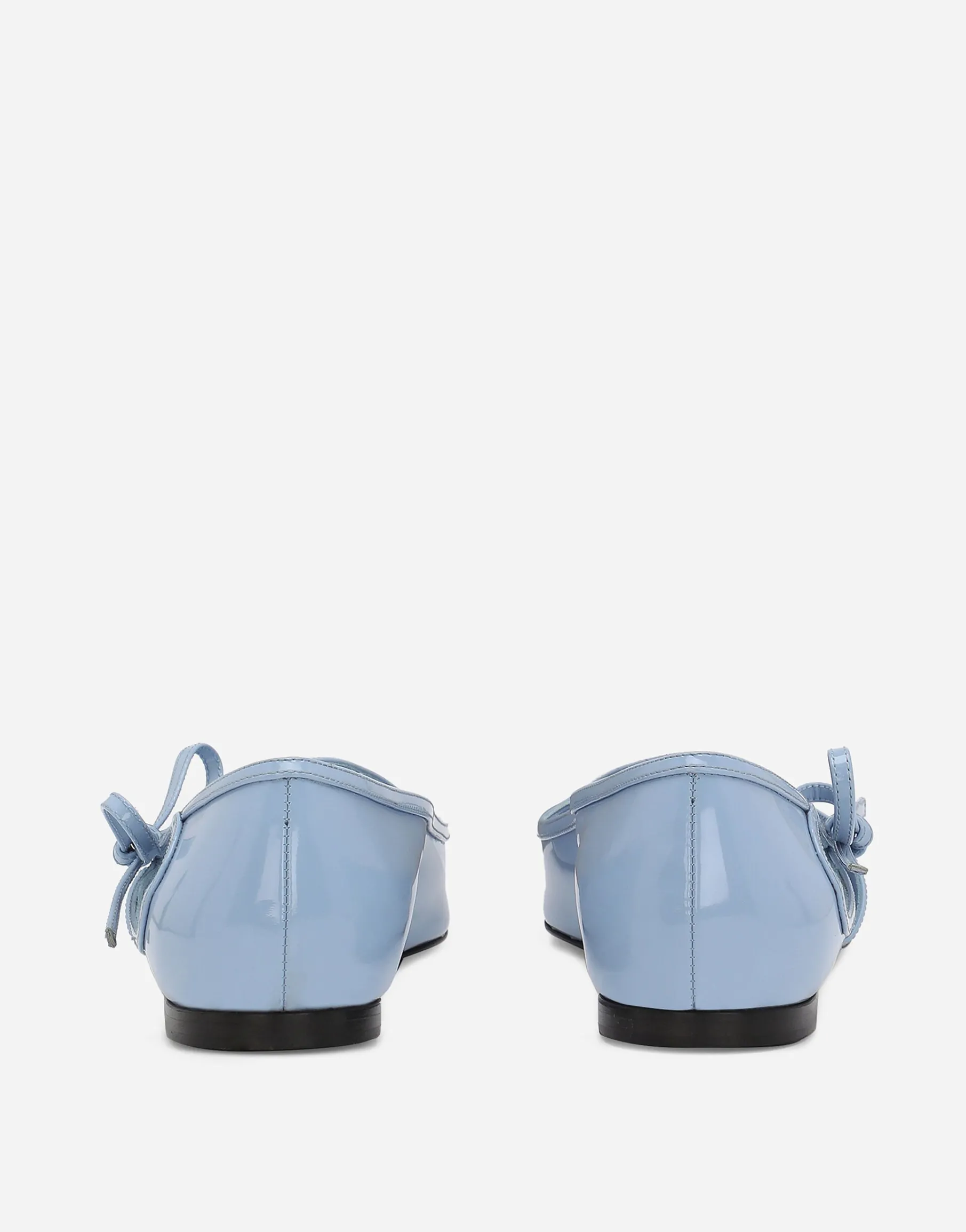 Polished calfskin ballet flats